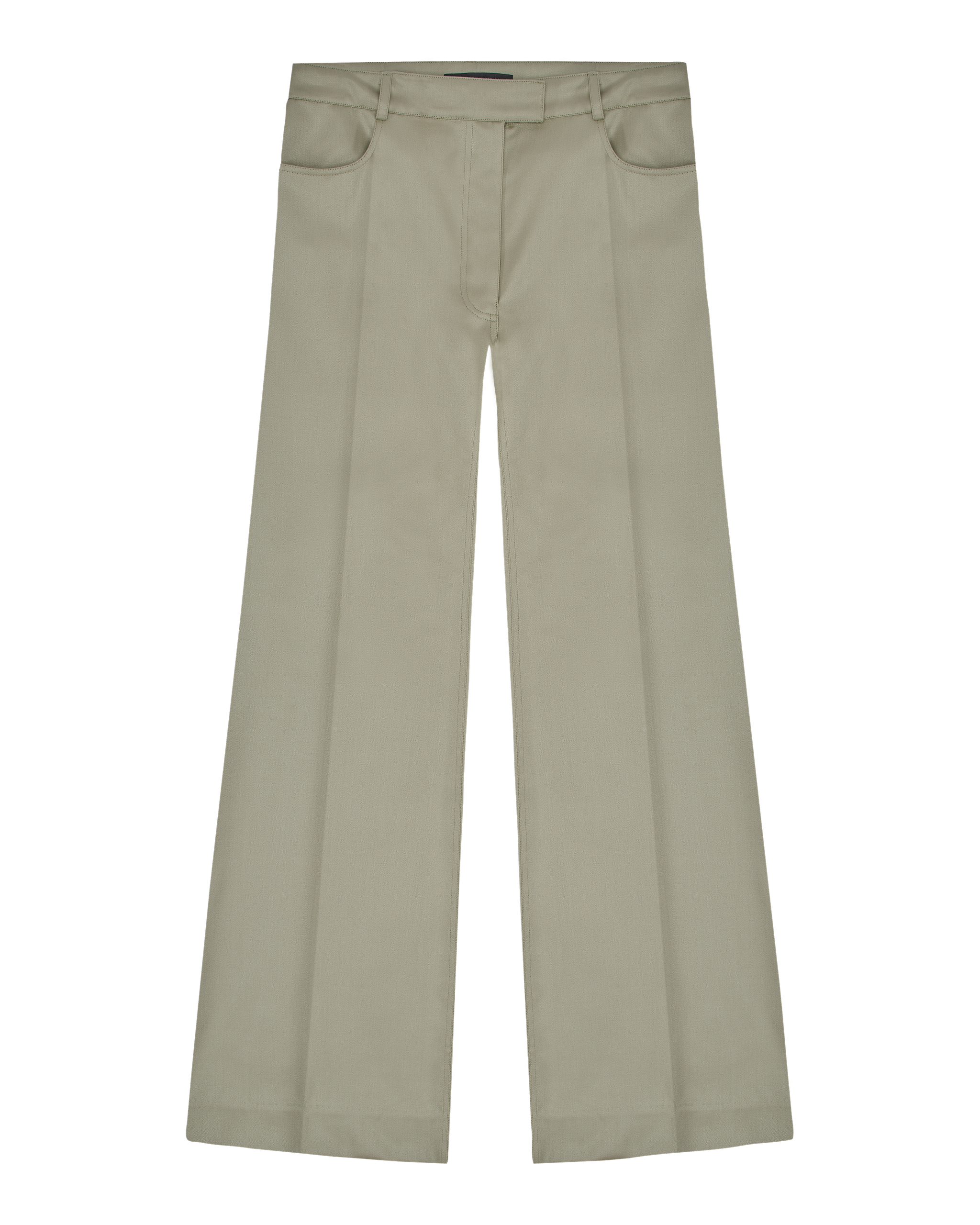 wide leg trousers in aloe wash