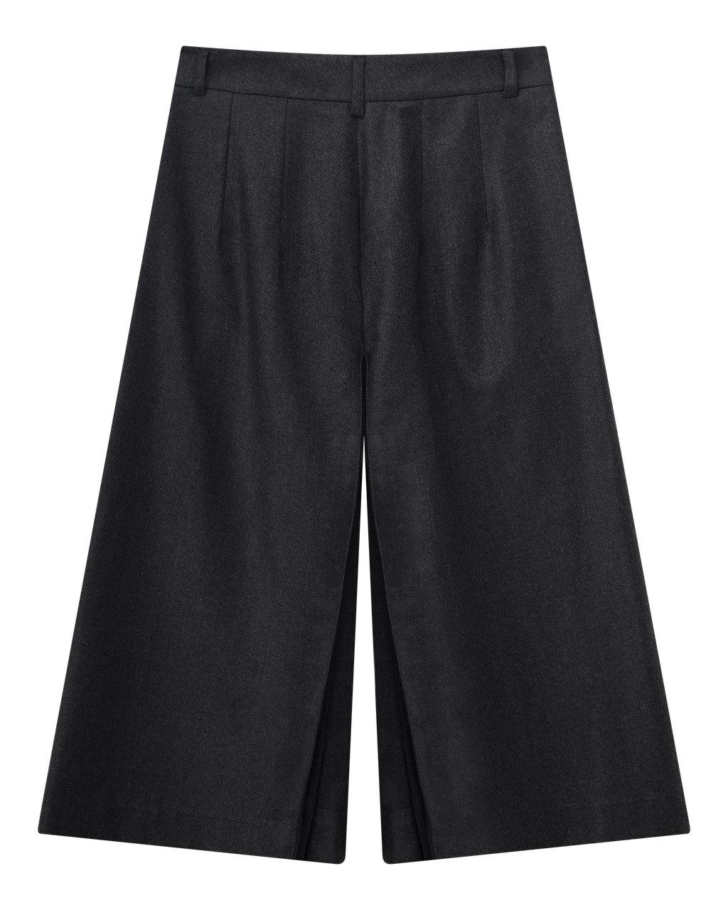 midi gaucho pants in black oyster