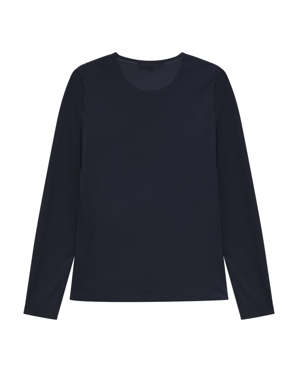 long sleeve top in black mesh