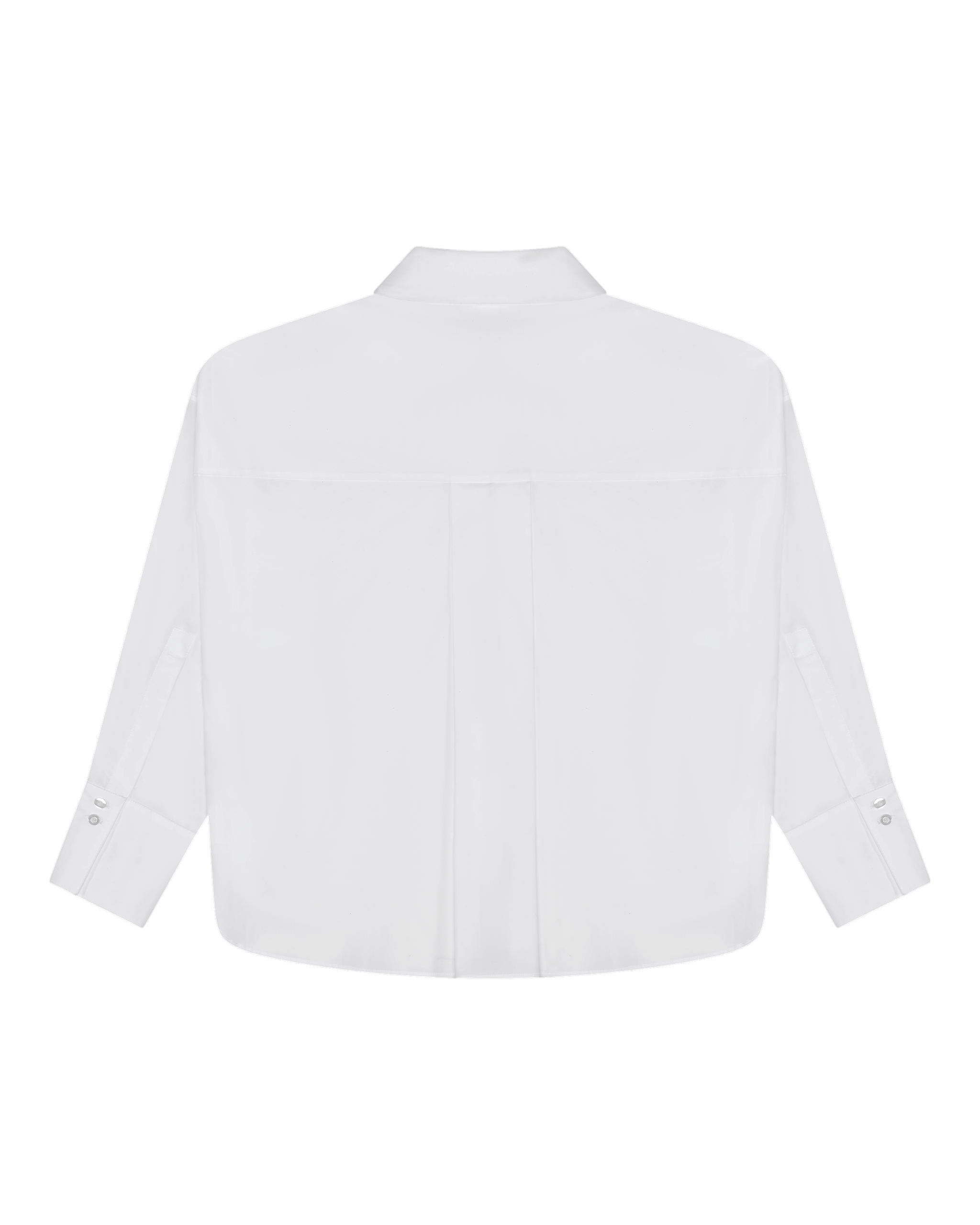cropped blouse in bright white