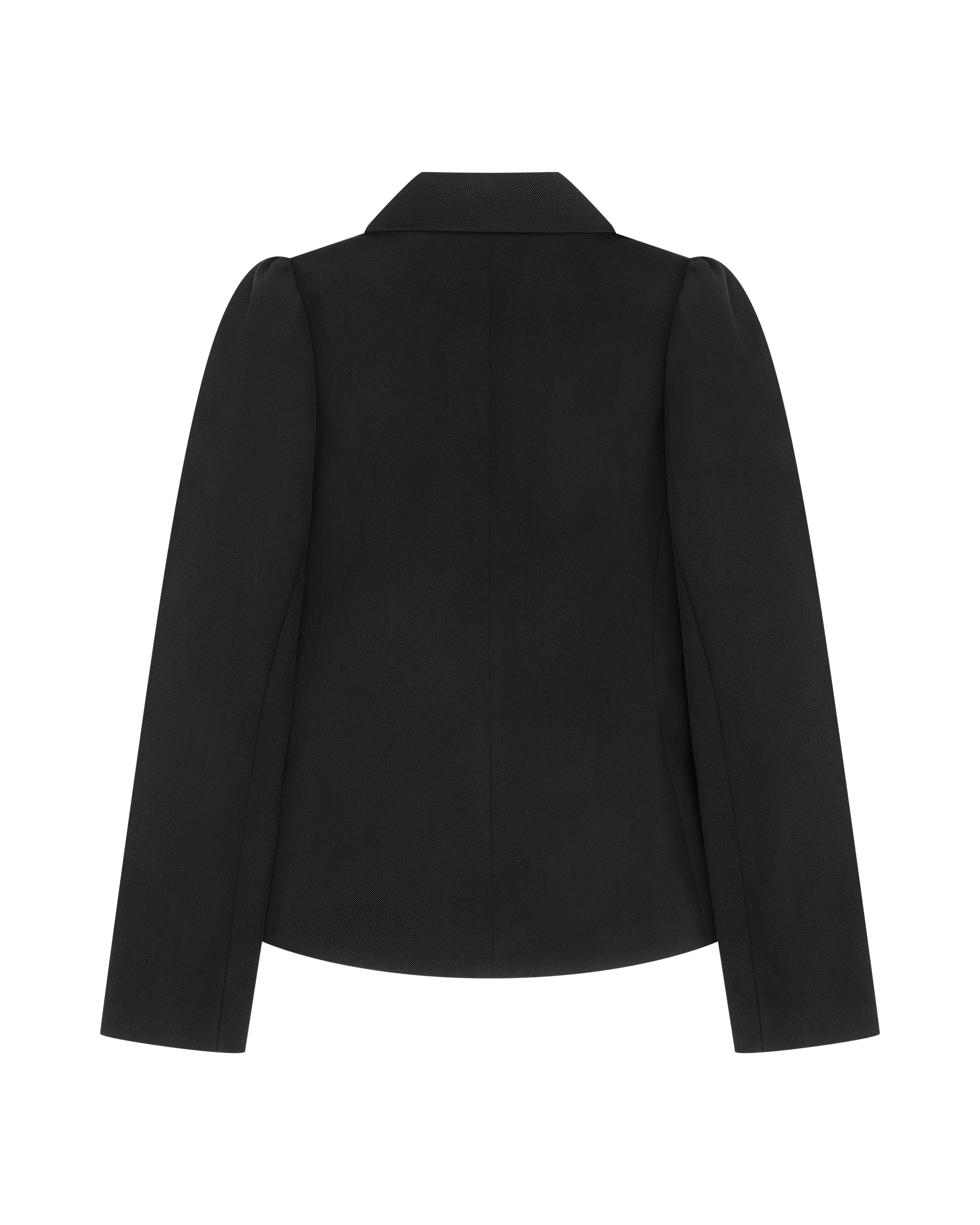 cropped blazer in black