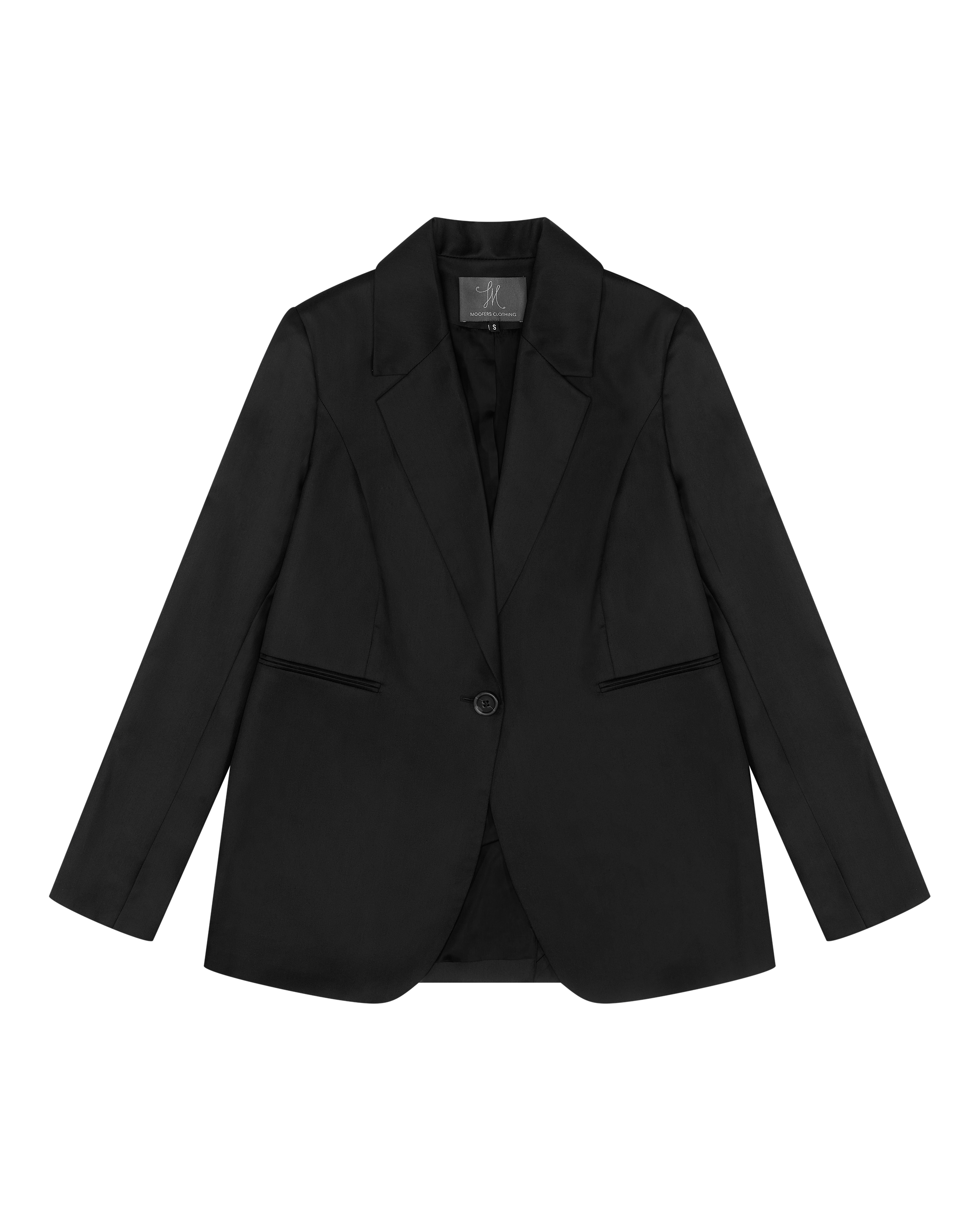 boyfriend blazer in nearly black