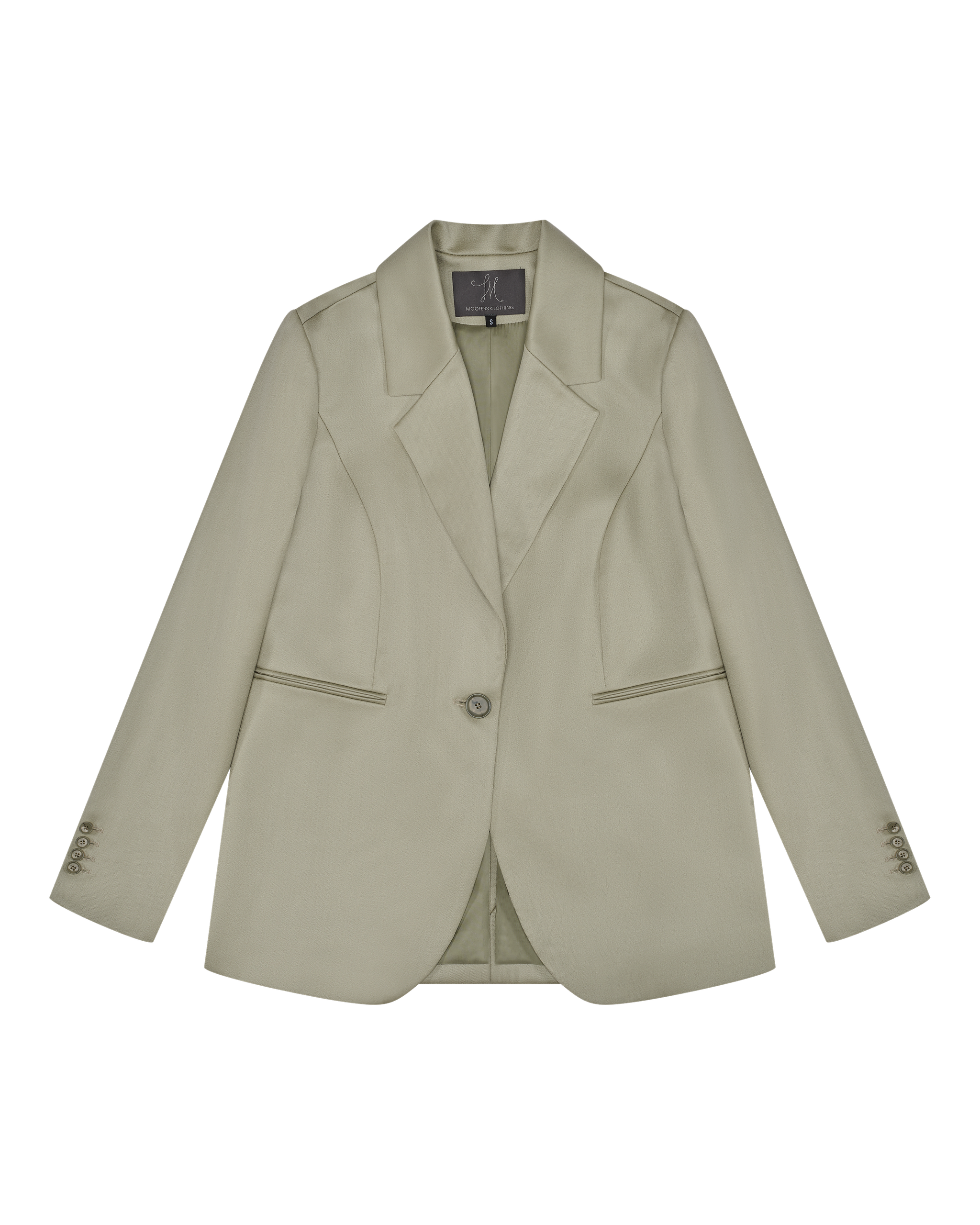 boyfriend blazer in aloe wash