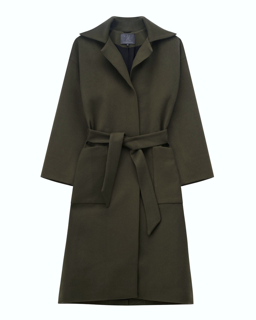 midi coat wool-cashmere in wren